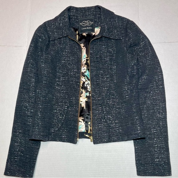 MARY ZAIDE Limited Edition Women’s Jacket Size 38 Black - Picture 2 of 7